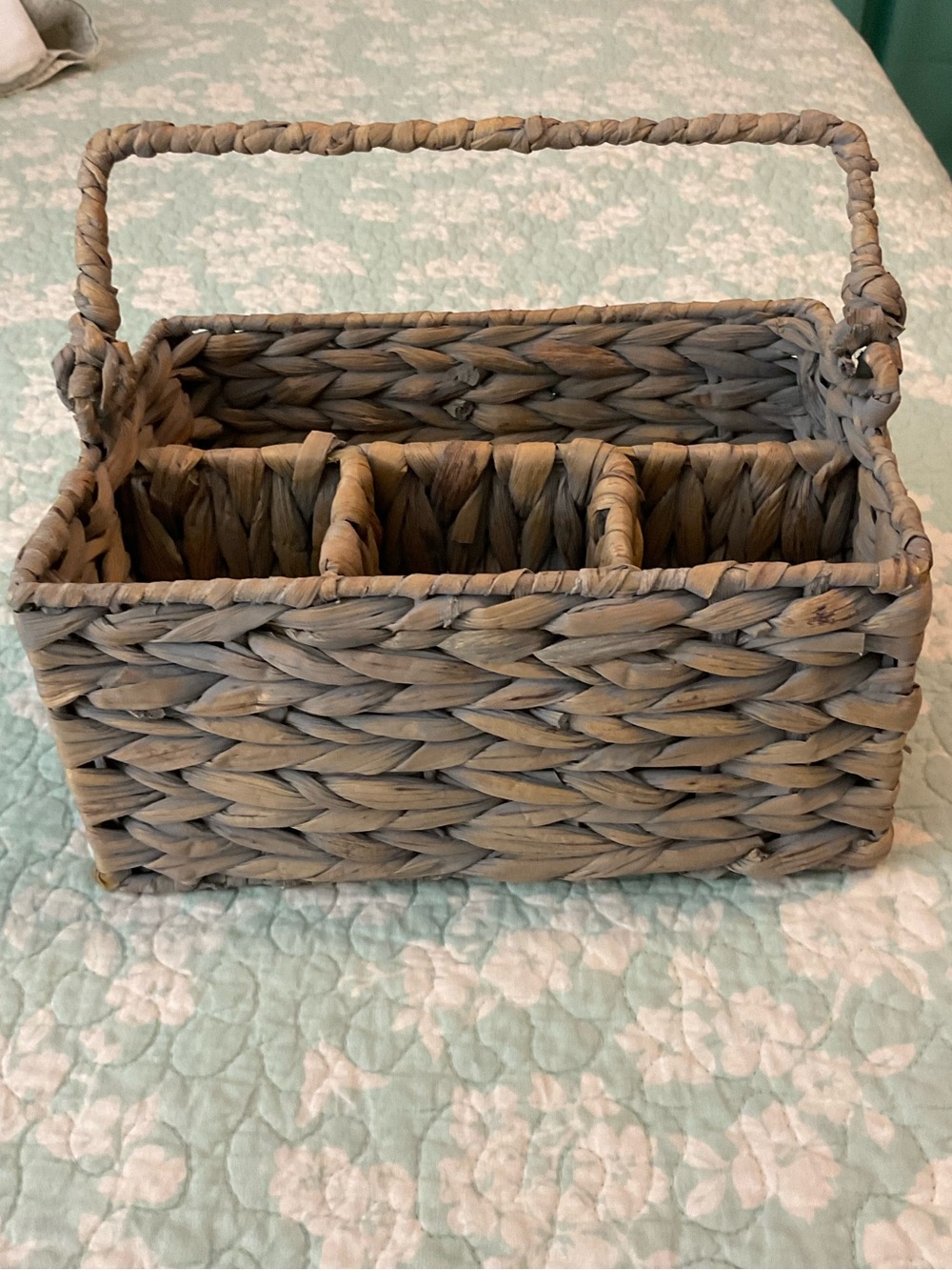 Woven utensil caddy